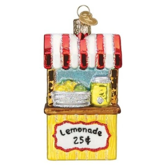 Old World Christmas Lemonade Stand Glass Ornament - Picture 1 of 4